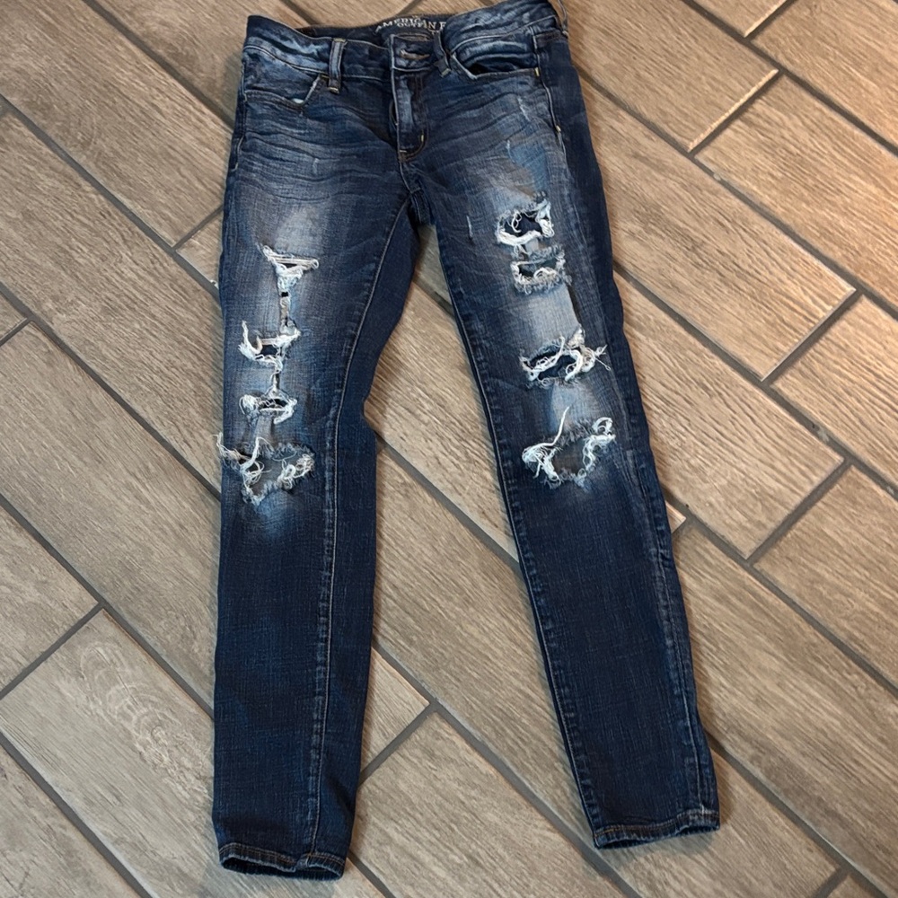 Distressed Blue Jeans 3 day sale! Will return price to 40!